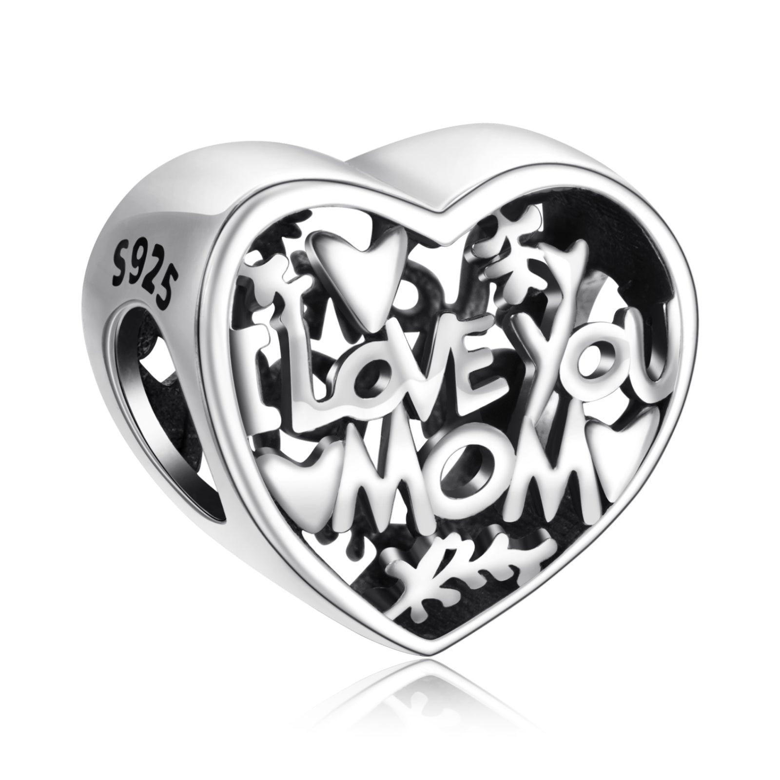 I Love You Mom Charms