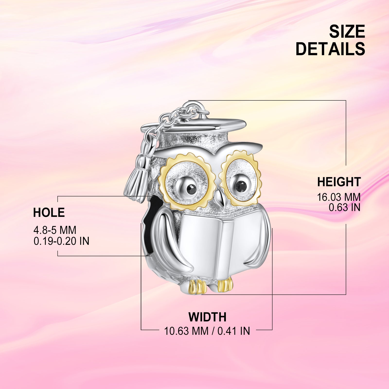 Wise Owl Graduation Charms