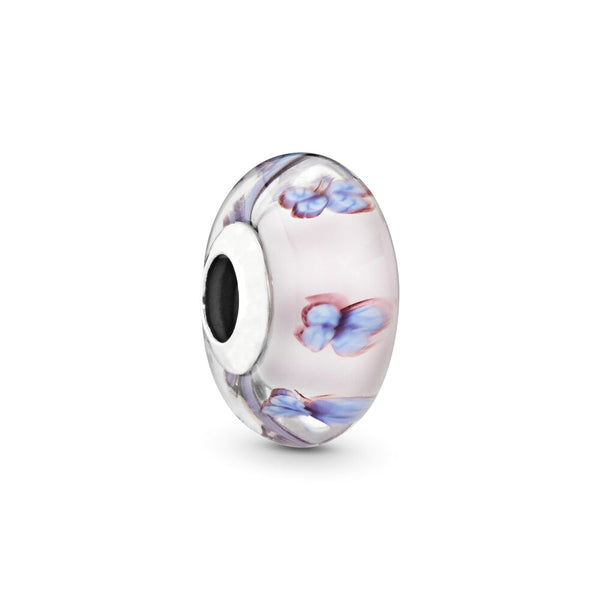 Butterfly Pink Murano Glass Charm