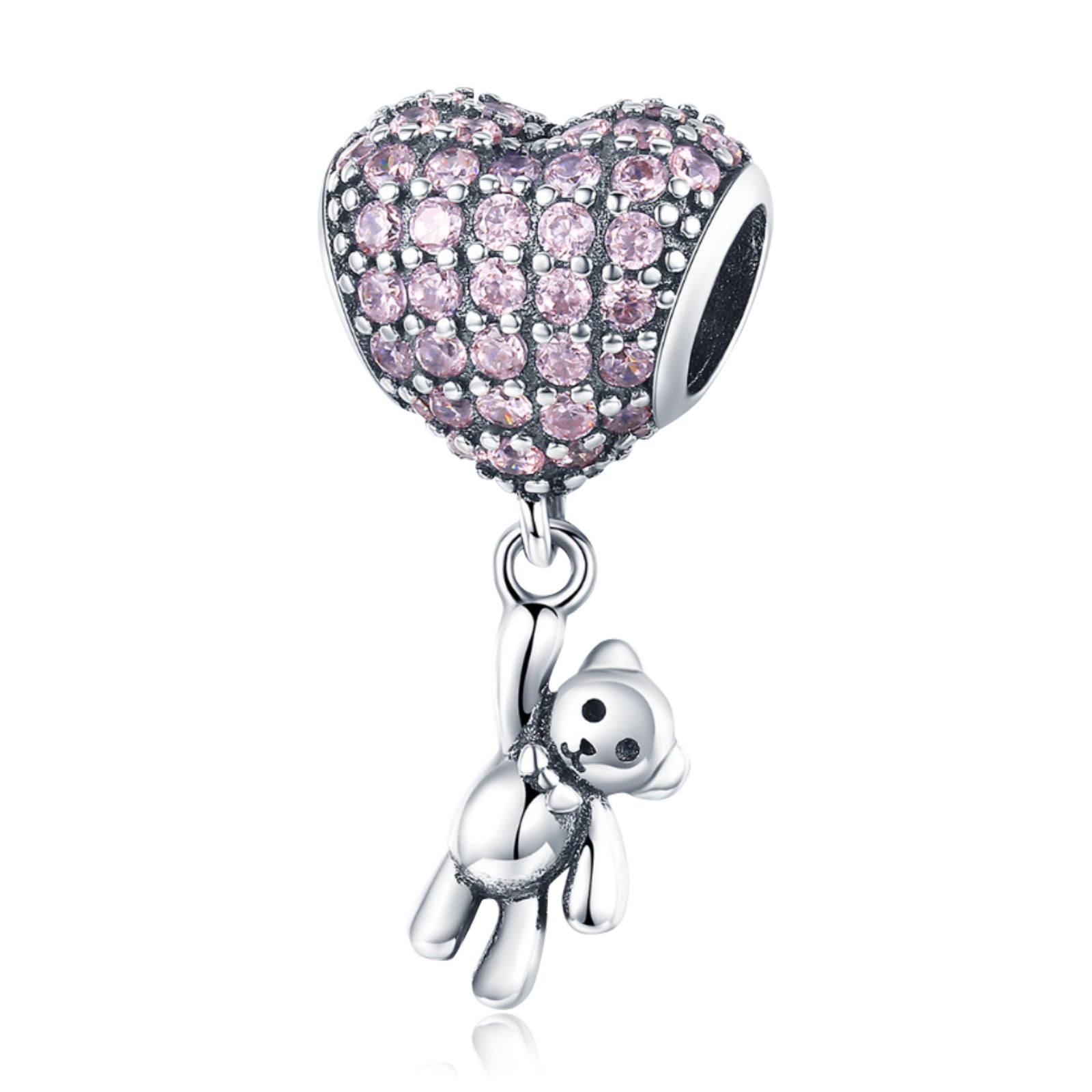 Pink Bear Dangle Charms