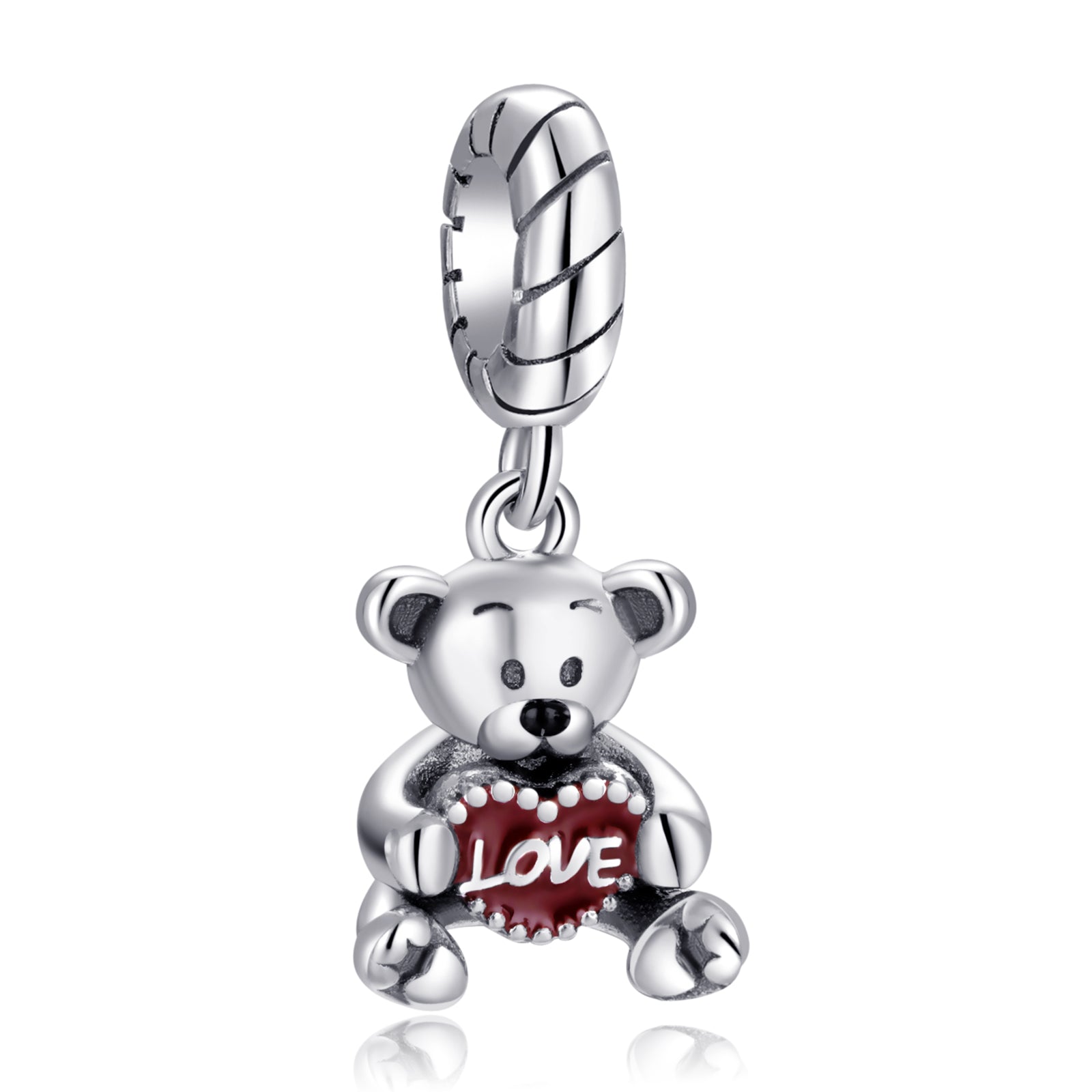 Silver Bear Dangle Charms