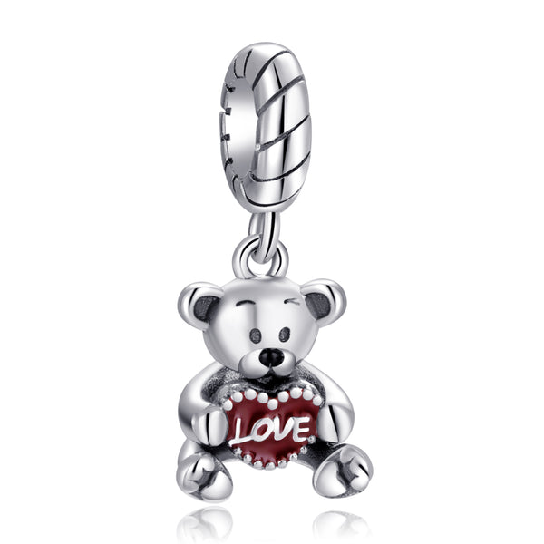 Silver Bear Dangle Charms