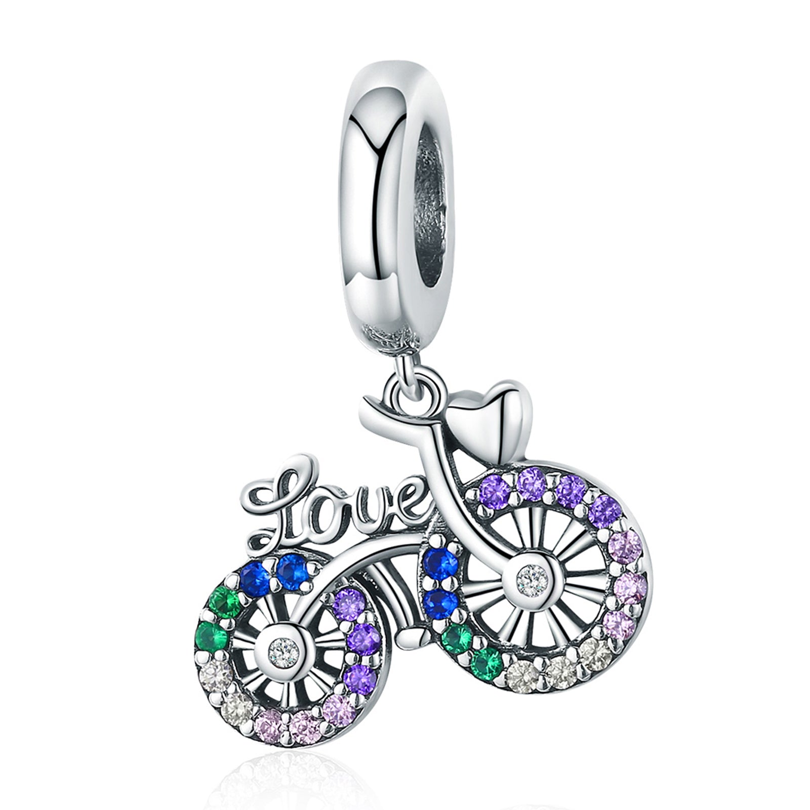 Love Bike Pendant Charms