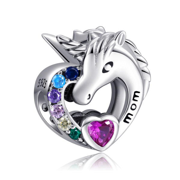 Love Unicorn Mom Charm