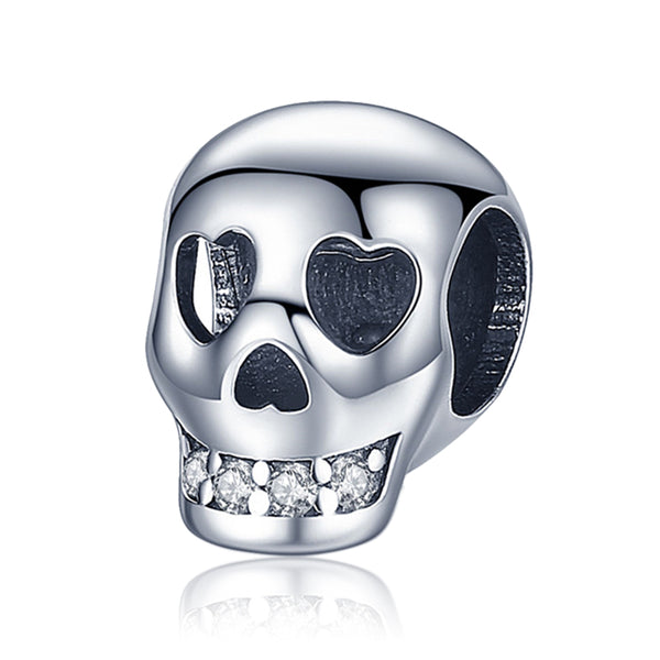 Silver Skull Charm