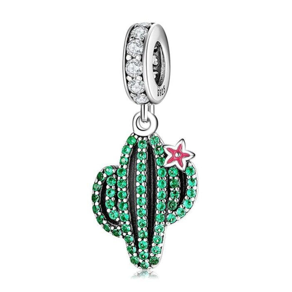 Green Cactus Charm