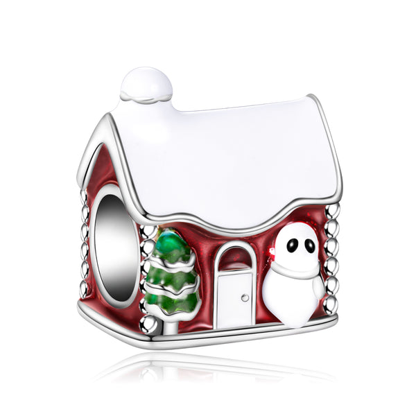 Snowman And Tree House Charms