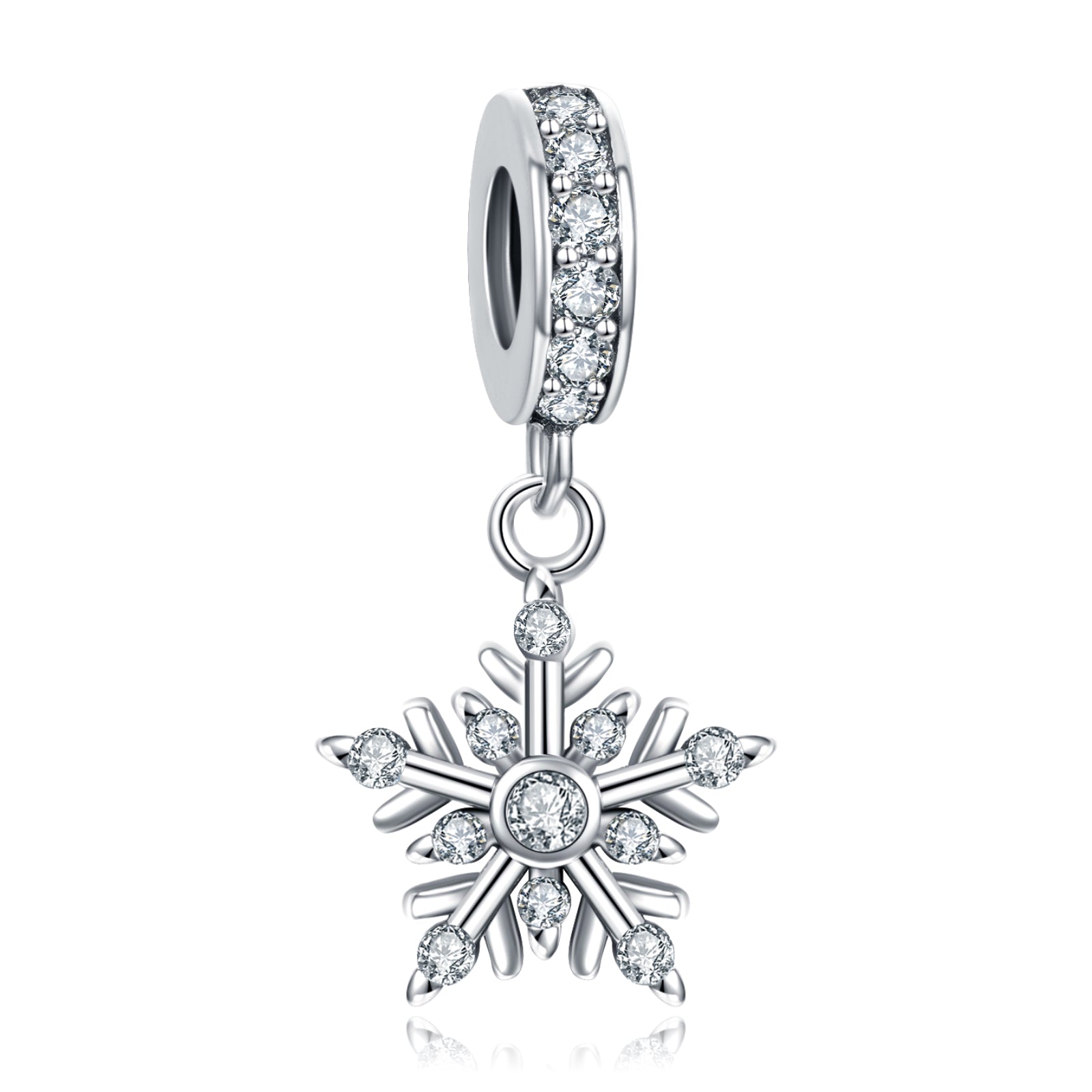 Snowflake Sterling Silver Charms