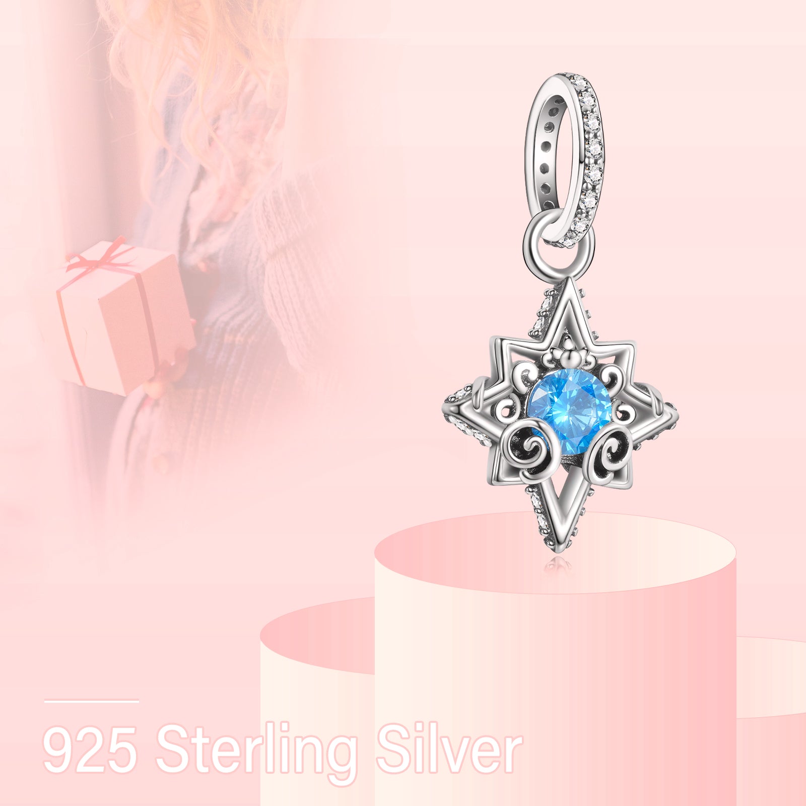 Star Gem Sterling Silver Charms