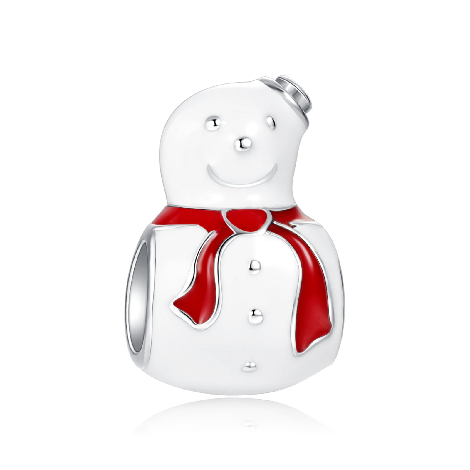 Red Scarf Snowman Charms