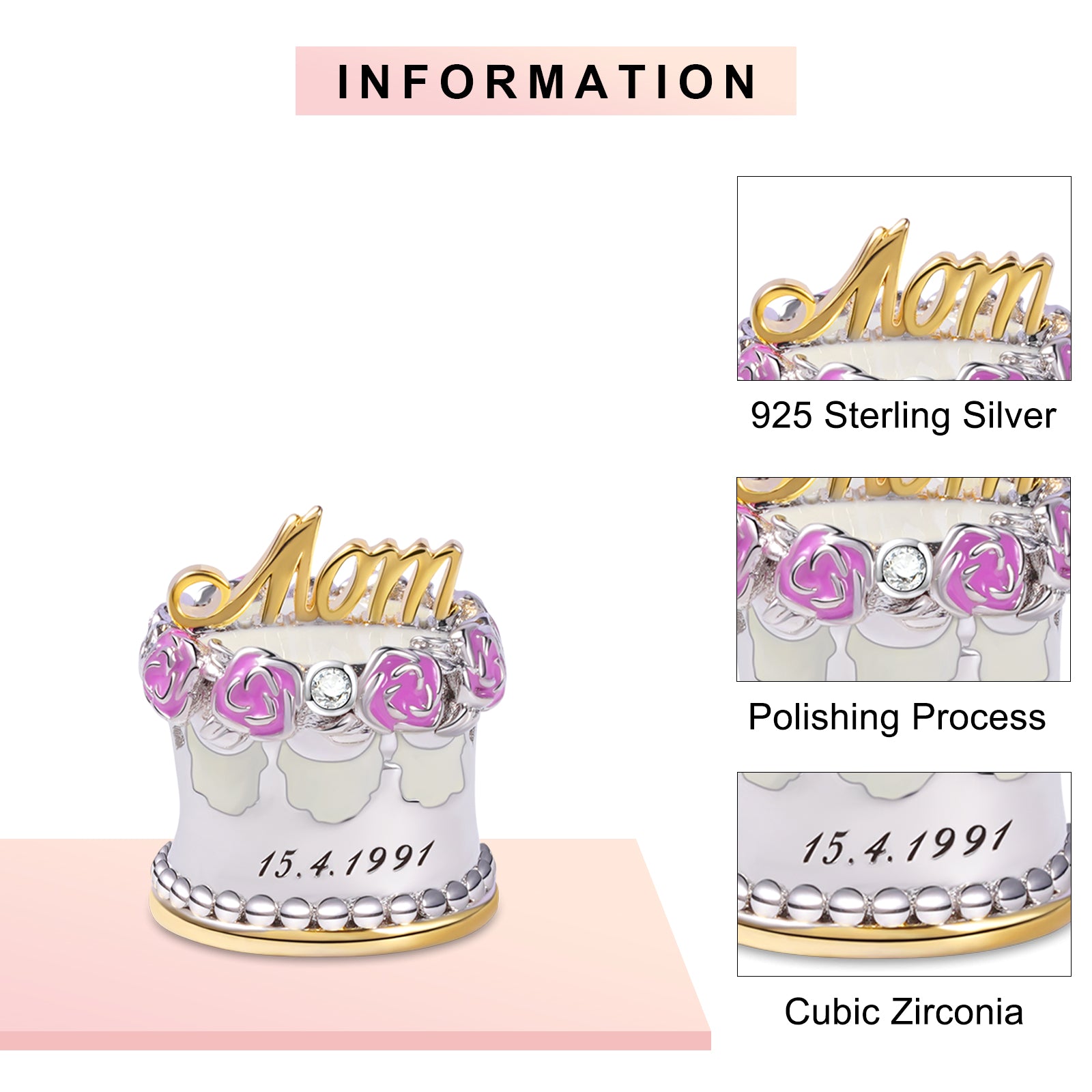 Birthday Cake Wish Charm