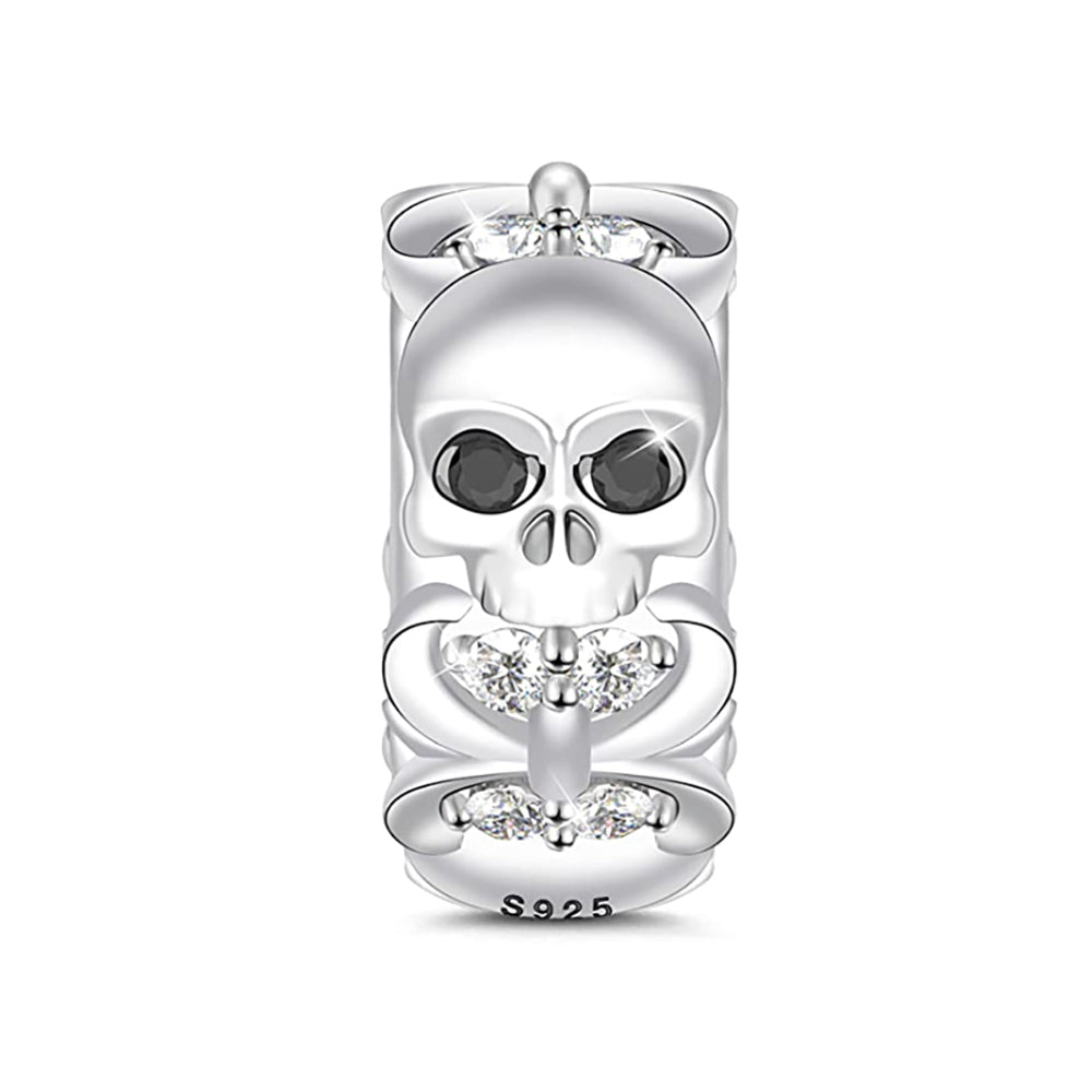 Halloween Skulls Spacer Charm