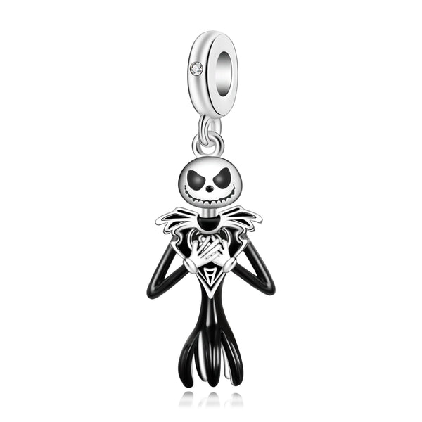 Halloween Black Skull Charm