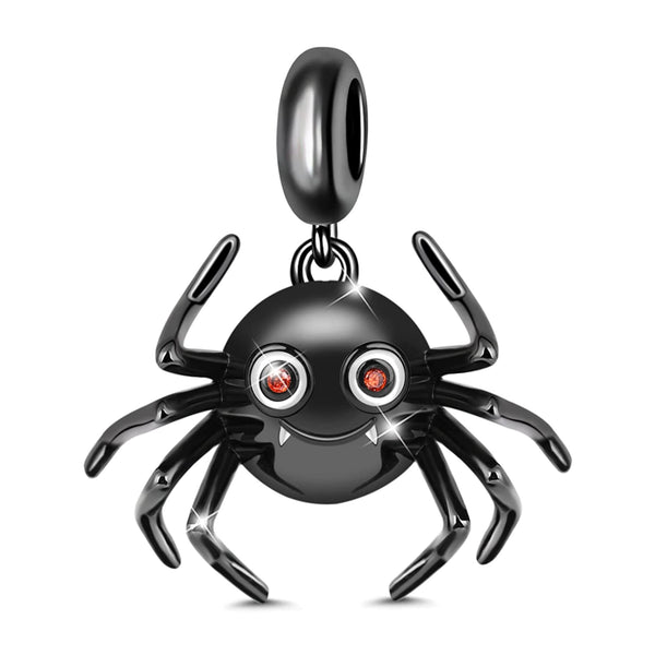 Spider Skull Pendant Charm