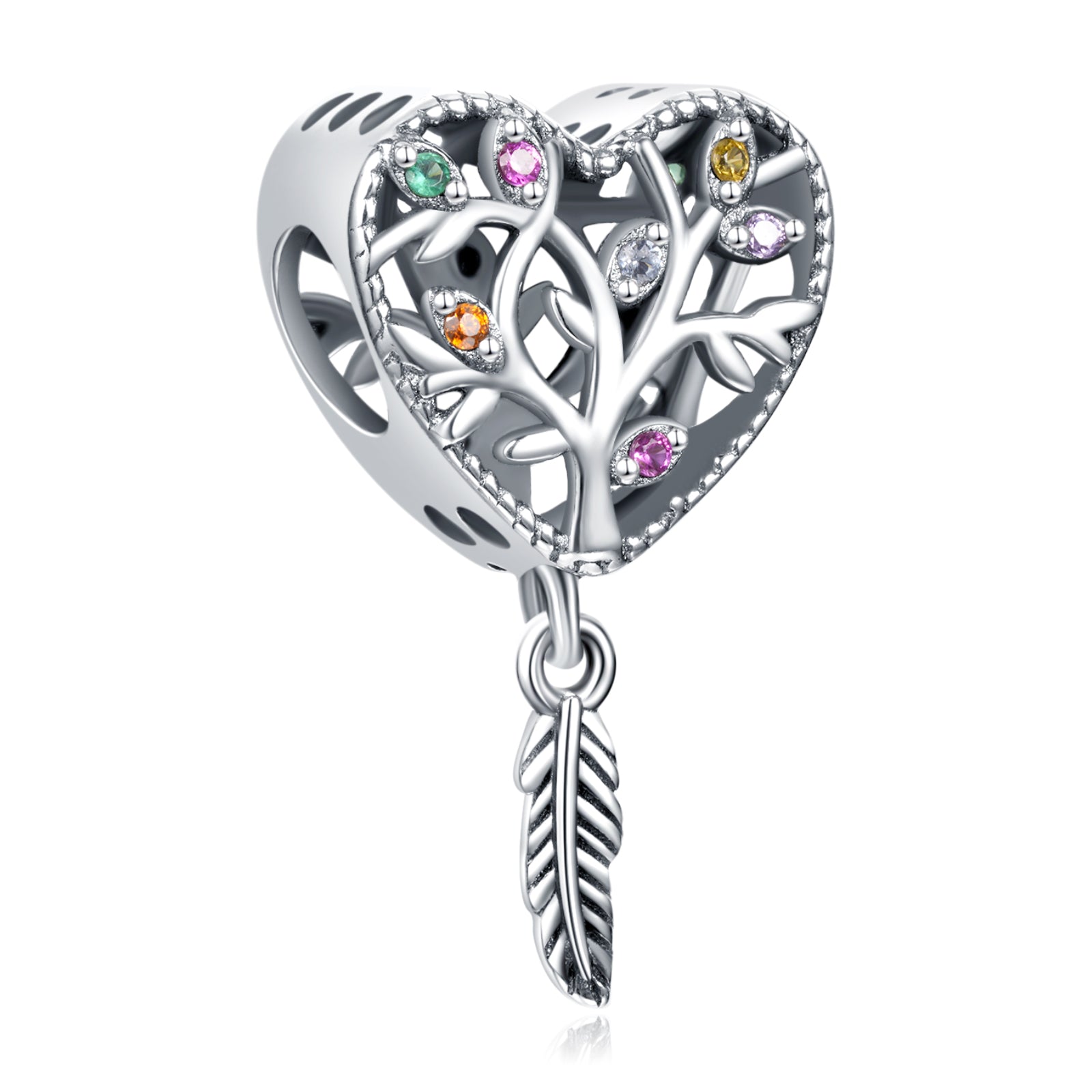 Colorful Tree of Life Charm