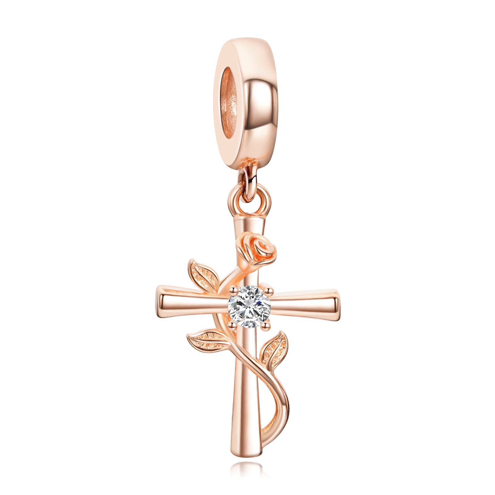 Rose Gold Dangle Charm