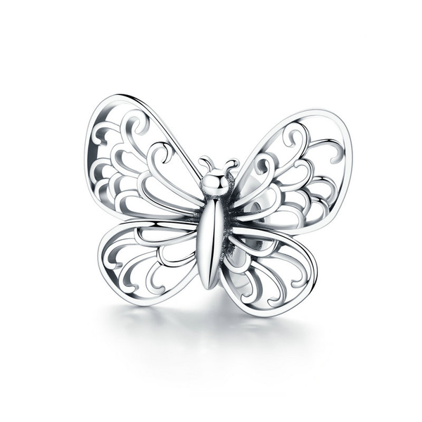 White Butterfly Charms