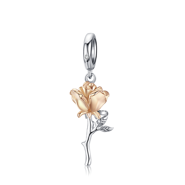 Golden Rose Charms