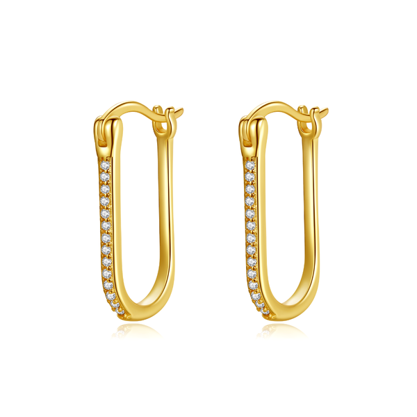 Contracted E76 Hoop Earrings - NINGAN