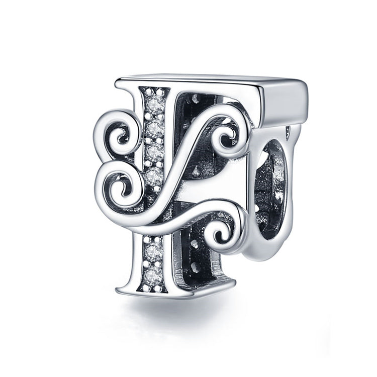 Silver Letter A to Z Alphabet Charms - NINGAN